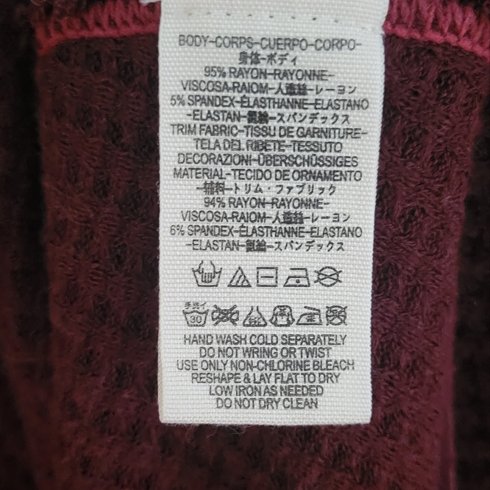 WE THE FREE Free People  Laguna Thermal Longsleeve Shirt Size Medium - Picture 9 of 9